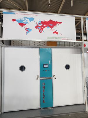 kaufen ONELYE 19200 Eierkapazität Einphasen-Inkubator mit Smart Touchscreen und Glasfasermaterial online manufacture